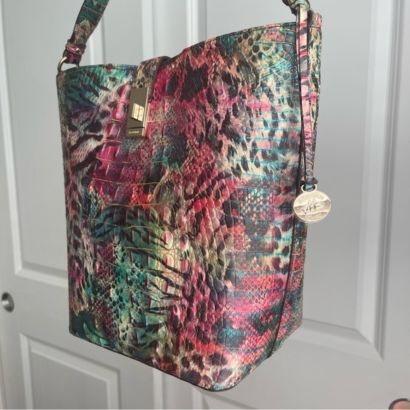 Brahmin Shira Bucket Bag Shapeshifter Melbourne Leather - Picture 4 of 8